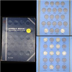 Partial Buffalo Nickel Book 1927-1937 11 coins Grades