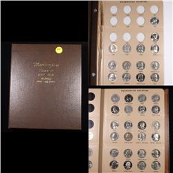 Near Complete Washingon Quarter Book 1963-1998 106 coins Grades