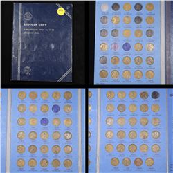 Near Complete  Lincoln Cent Book 1909-1940 75 coins Grades