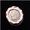 Image 2 : Mixed small cents 1c orig shotgun roll, 1918-d Wheat Cent, 1899 Indian Cent other end, Seal Strong W