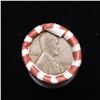 Image 3 : Mixed small cents 1c orig shotgun roll, 1918-d Wheat Cent, 1899 Indian Cent other end, Seal Strong W
