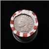 Image 2 : Mixed small cents 1c orig shotgun roll, 1912-dWheat Cent, 1884 Indian Cent other end, Seal Strong Gr
