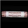 Image 4 : Mixed small cents 1c orig shotgun roll, 1912-dWheat Cent, 1884 Indian Cent other end, Seal Strong Gr