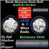 Image 1 : Buffalo Nickel Shotgun Roll in Old Bank Style 'Bell Telephone'  Wrapper 1919 & d Mint Ends Grades