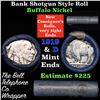Image 1 : Buffalo Nickel Shotgun Roll in Old Bank Style 'Bell Telephone'  Wrapper 1919 & d Mint Ends Grades