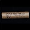 Image 4 : Uncirculated Shotgun Lincoln 1c roll, 1960-d small date 50 pcs Brinks Wrapper  Grades