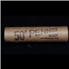 Image 4 : Uncirculated Shotgun Lincoln 1c roll, 1970-d 50 pcs Brinks Wrapper  Grades