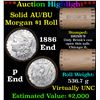 Image 1 : ***Auction Highlight*** AU/BU Slider Brinks Shotgun Morgan $1 Roll 1886 & P Ends Virtually UNC (fc)