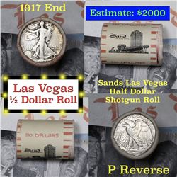 ***Auction Highlight*** Old Casino 50c Roll $10 In Halves Sands Hotel Las Vegas 1917 & 'P' Walker En