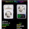 Image 1 : ***Auction Highlight*** NGC 1879-s Morgan Dollar $1 Graded ms66 By NGC (fc)
