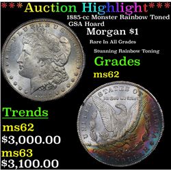 ***Auction Highlight*** NGC 1885-cc GSA Hoard Morgan Dollar $1 Graded ms62 By NGC (fc)