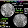 Image 1 : ***Auction Highlight*** PCGS 1884-cc GSA Hoard Morgan Dollar $1 Graded ms64+ By PCGS (fc)