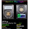 Image 1 : Proof ***Auction Highlight*** PCGS 1879-p Seated Liberty Quarter 25c Graded pr62 By PCGS (fc)