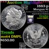 Image 1 : ***Auction Highlight*** 1883-p Morgan Dollar $1 Graded Choice Unc DMPL By USCG (fc)