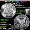 Image 1 : ***Auction Highlight*** 1882-s Morgan Dollar $1 Graded Gem++ Unc By USCG (fc)