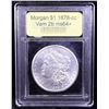 Image 4 : ***Auction Highlight*** 1878-cc Vam 2b R5 Morgan Dollar $1 Graded Choice+ Unc BY USCG (fc)