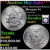 Image 1 : ***Auction Highlight*** 1898-o Tied Finest Known Morgan Dollar $1 Graded Gem++ Unc By USCG (fc)