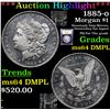 Image 1 : ***Auction Highlight*** 1885-o Morgan Dollar $1 Graded Choice Unc DMPL By USCG (fc)