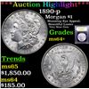 Image 1 : ***Auction Highlight*** 1890-p Morgan Dollar $1 Graded Choice+ Unc By USCG (fc)