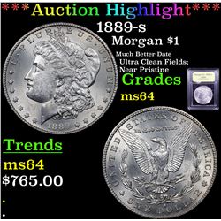 ***Auction Highlight*** 1889-s Morgan Dollar $1 Graded Choice Unc By USCG (fc)