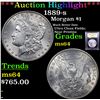 Image 1 : ***Auction Highlight*** 1889-s Morgan Dollar $1 Graded Choice Unc By USCG (fc)
