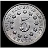 Image 3 : ***Auction Highlight*** 1869 Shield Nickel 5c Graded GEM Unc By USCG (fc)