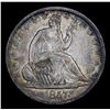 Image 2 : ***Auction Highlight*** 1857-o Ty 2 WB-1 Seated Half Dollar 50c Graded Choice AU/BU Slider+ BY USCG 