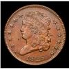 Image 2 : ***Auction Highlight*** 1828 Classic Head half cent 1/2c Graded Select Unc BN By USCG (fc)