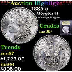 ***Auction Highlight*** 1885-o Morgan Dollar $1 Graded GEM++ Unc By USCG (fc)