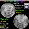 Image 1 : ***Auction Highlight*** 1885-s Morgan Dollar $1 Graded Select+ Unc By USCG (fc)