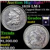 Image 1 : ***Auction Highlight*** 1829 LM-1 Capped Bust Half Dime 1/2 10c Graded Select Unc By USCG (fc)