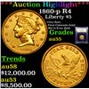 Image 1 : ***Auction Highlight*** 1860-p R4 Clark & Gruber Half Eagle $5 Graded Choice AU By USCG (fc)