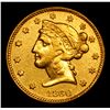 Image 2 : ***Auction Highlight*** 1860-p R4 Clark & Gruber Half Eagle $5 Graded Choice AU By USCG (fc)