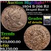 Image 1 : ***Auction Highlight*** 1804 S-266 R2 Draped Bust Large Cent 1c Graded xf details By USCG (fc)