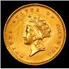 Image 2 : ***Auction Highlight*** 1854 TYPE 2 Gold Dollar $1 Graded Select Unc By USCG (fc)