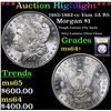 Image 1 : ***Auction Highlight*** 1882/1882-cc Vam 3A R5 Morgan Dollar $1 Graded Choice+ Unc By USCG (fc)