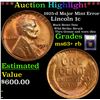 Image 1 : ***Auction Highlight*** 1925-d Major Mint Error Lincoln Cent 1c Graded Select+ Unc RB By USCG (fc)