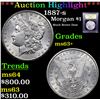 Image 1 : ***Auction Highlight*** 1887-s Morgan Dollar $1 Graded Select+ Unc By USCG (fc)