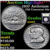Image 1 : ***Auction Highlight*** 1937 Antietam Old Commem Half Dollar 50c Graded GEM Unc By USCG (fc)