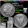 Image 1 : ***Auction Highlight*** 1884-s Morgan Dollar $1 Graded Select Unc BY USCG (fc)