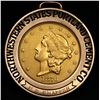 Image 2 : ***Auction Highlight*** Solid Gold 20 Years of Service 1876-s $20 Gold Eagle w/ Solid Gold Bezel, we