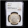 Image 2 : NGC 1889-p Morgan Dollar $1 Graded ms63+ By NGC