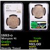 Image 1 : NGC 1883-o Morgan Dollar $1 Graded ms63 By NGC