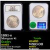 Image 1 : NGC 1881-s Morgan Dollar $1 Graded ms65 By NGC