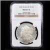 Image 2 : NGC 1878-p 7tf Morgan Dollar $1 Graded ms63+ pl By NGC
