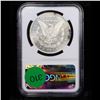 Image 3 : NGC 1878-p 7tf Morgan Dollar $1 Graded ms63+ pl By NGC