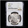 Image 2 : NGC 1888-p Morgan Dollar $1 Graded ms63 By NGC