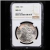 Image 2 : NGC 1886-p Morgan Dollar $1 Graded ms63 By NGC