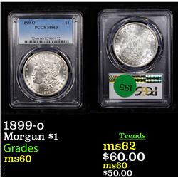 PCGS 1899-o Morgan Dollar $1 Graded ms60 By PCGS
