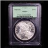Image 2 : PCGS 1881-s Colorfully Toned OGH Morgan Dollar $1 Graded ms64 By PCGS
